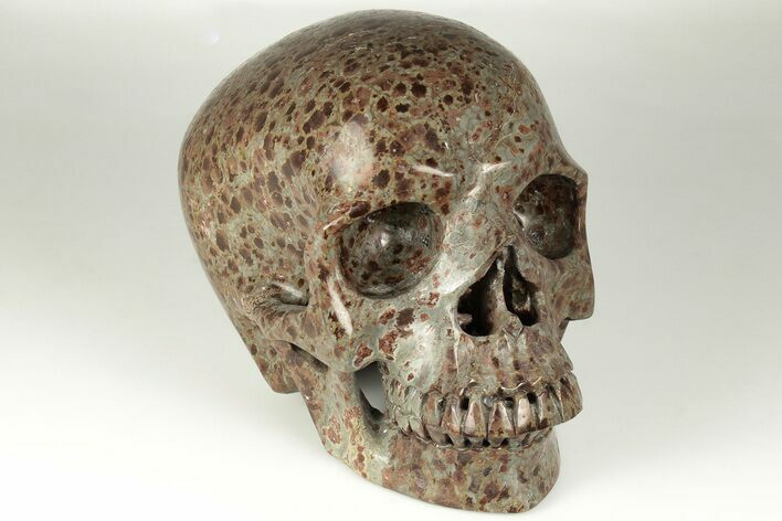 Polished, Brown Wavellite Skull #199606